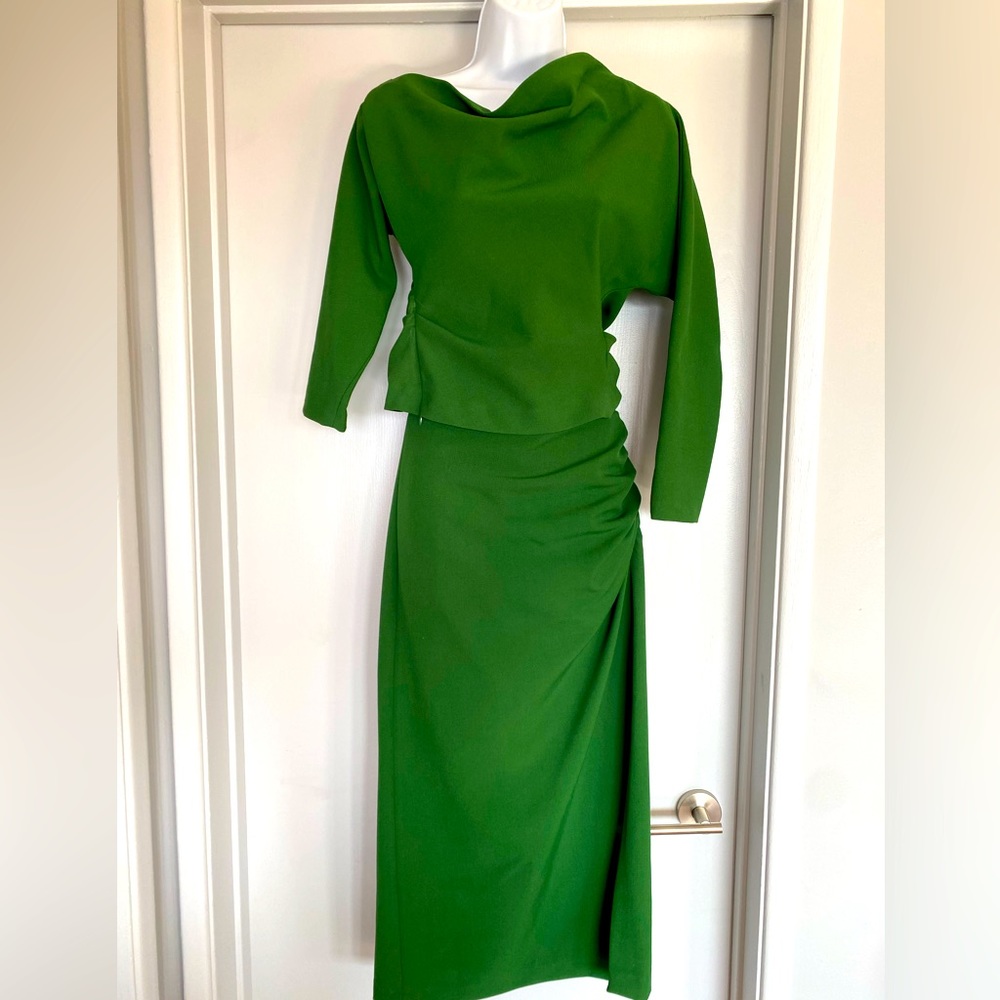 Zara maxi skirt and top set. Green Sz M. Excellent condition.